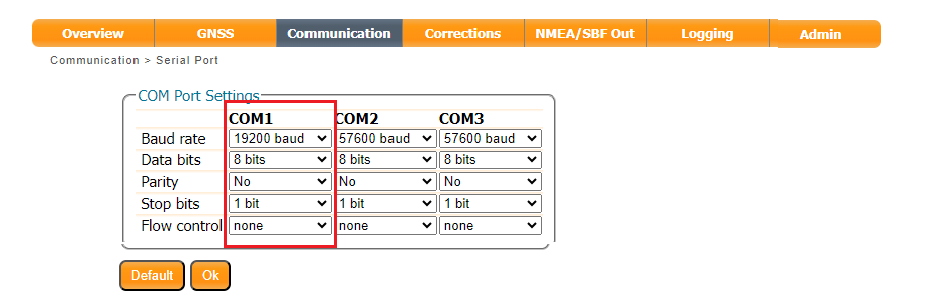 Real-time decoding of NAV messages of Septentrio receiver in C programming language